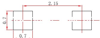SOD-323封装焊盘尺寸示意图